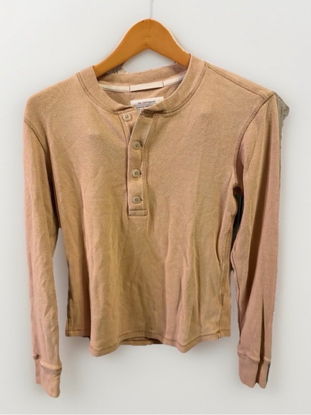 REI co-op organic cotton/ hemp Henley
